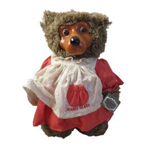 Robert Raikes 13" Jill from Jack and Jill Bear w Certificate Bear Wooden Face